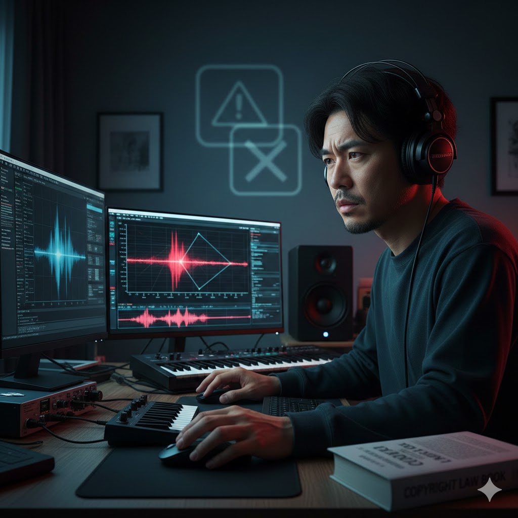 AI作曲はバレる？検知回避のコツと著作権リスクを徹底解説