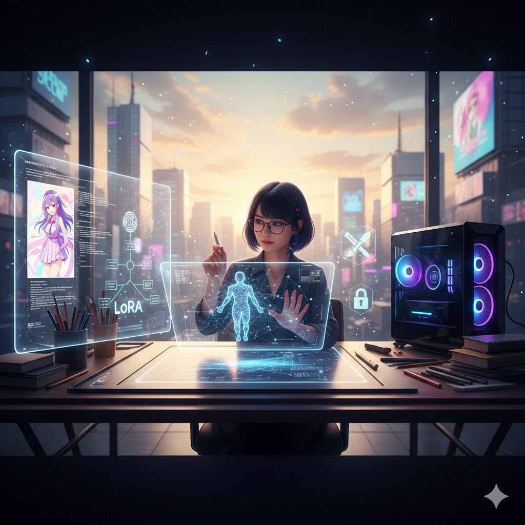 AI学習イラストのやり方完全ガイド！LoRAの作り方と著作権