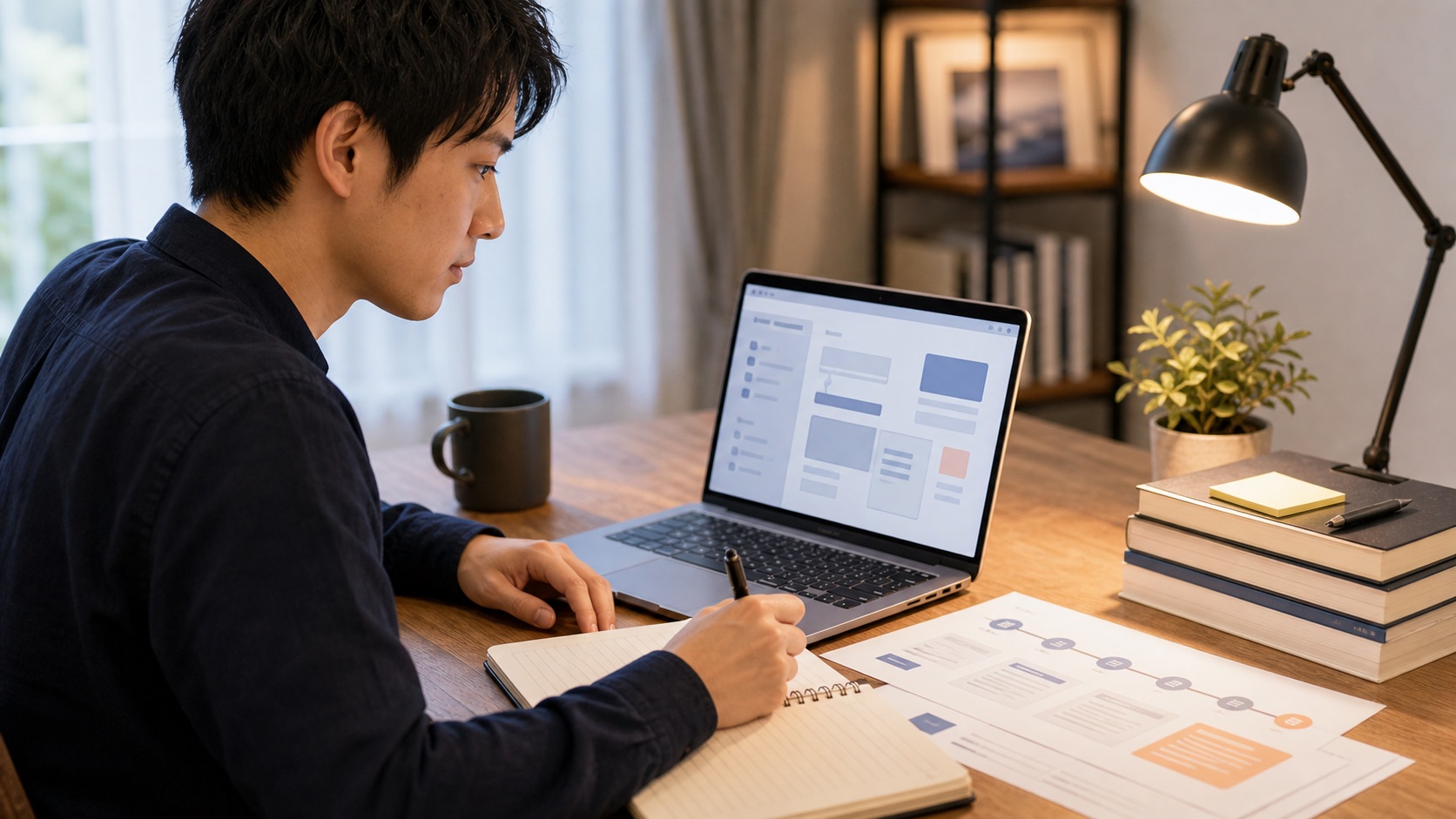 生成AIを仕事で学ぶ会社員の学習イメージ
