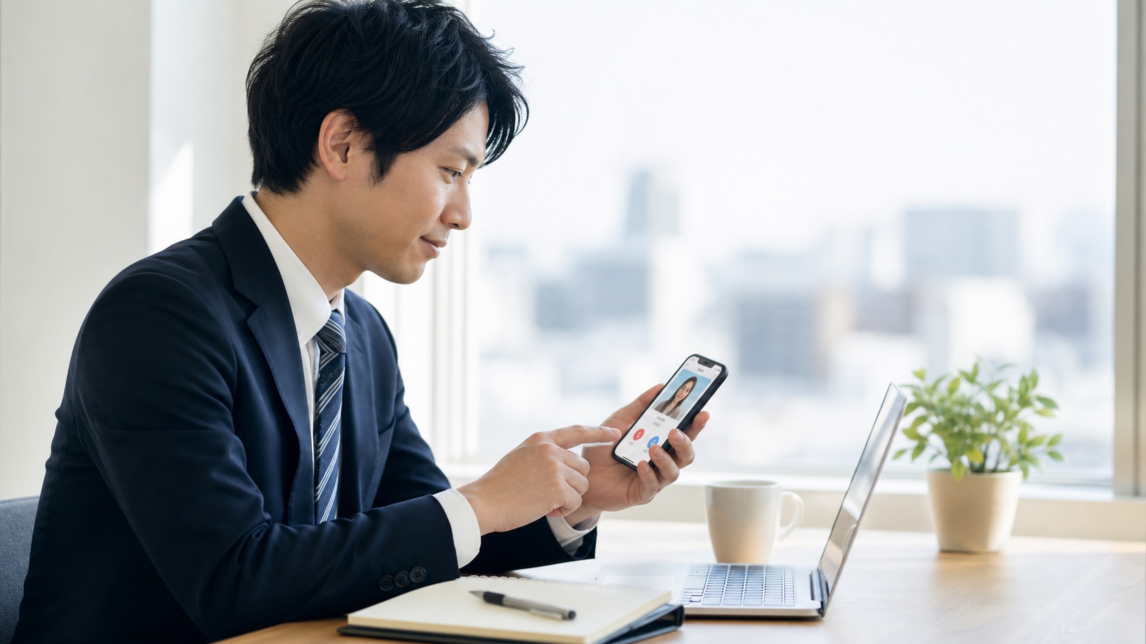 AI英語学習を社会人が毎日続けるイメージ