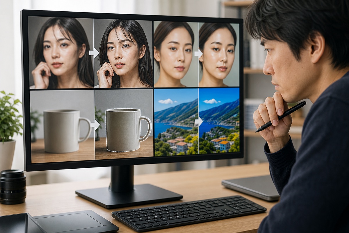AI高画質化で失敗しやすい補正例