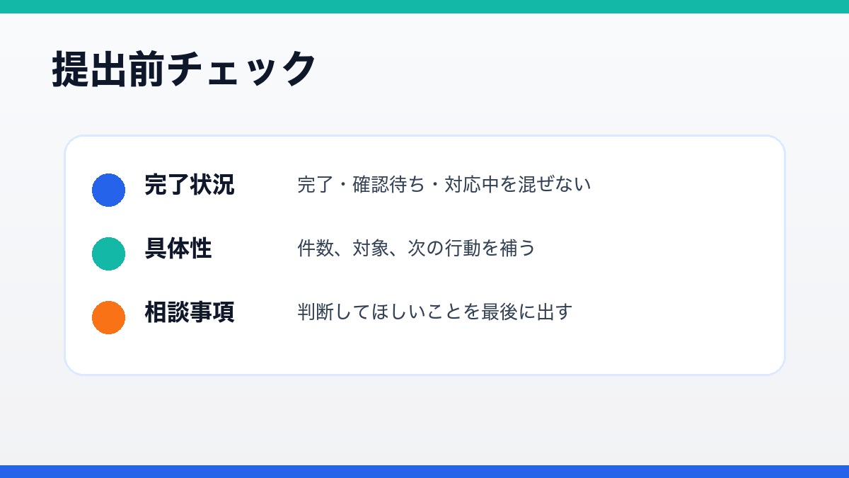 AI日報で長文化 課題漏れ 抽象的な予定を防ぐチェック図解